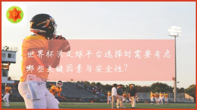 世界杯买足球平台选择时需要考虑哪些关键因素与安全性？
